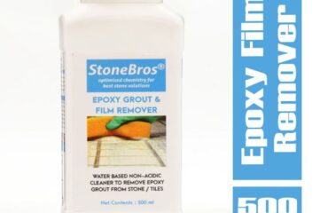 STONE BROS EPOXY GROUT  FILM REMOVER ( NON ACIDIC) FOR LIGHT STAINS pack of 2 pcs 500 ml