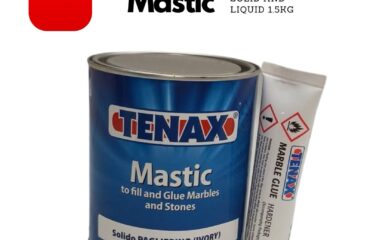TENAX Mastic Glue & Hardener 1.5 kg ( Liquid White ) 1 set .