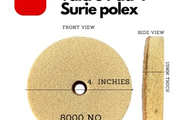 Surie polex Non Woven Pad 4 inches 8000 No. 10 pcs pack